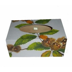 Boite mouchoirs Les Marrons serviettage