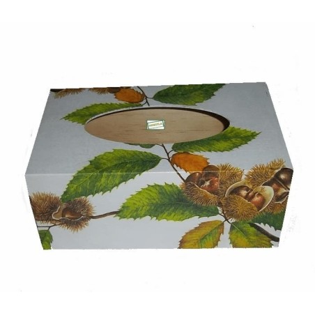Boite mouchoirs Les Marrons serviettage