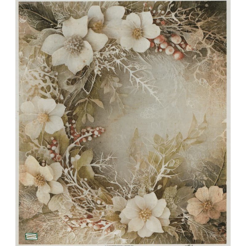 1papier de riz Fleurs-R2335
