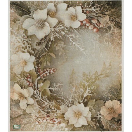 1papier de riz Fleurs-R2335