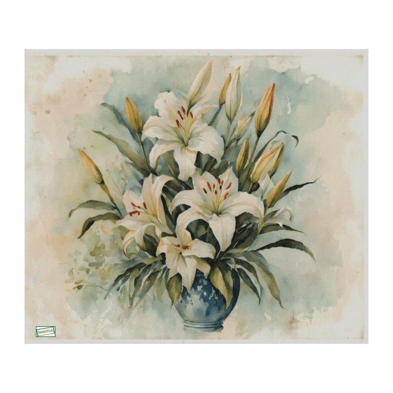 1papier de riz Fleurs-R2459
