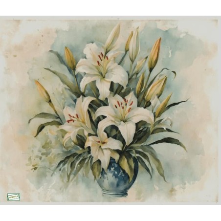1papier de riz Fleurs-R2459