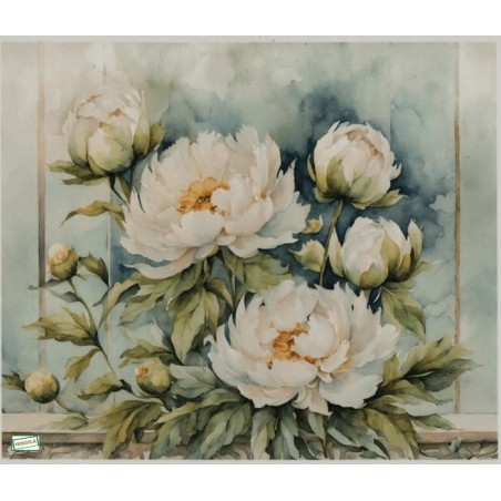 1papier de riz Fleurs-R2460