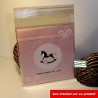 50 Pochettes cadeaux roses Le Poney