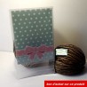 50 Pochettes cadeaux  bleu à pois