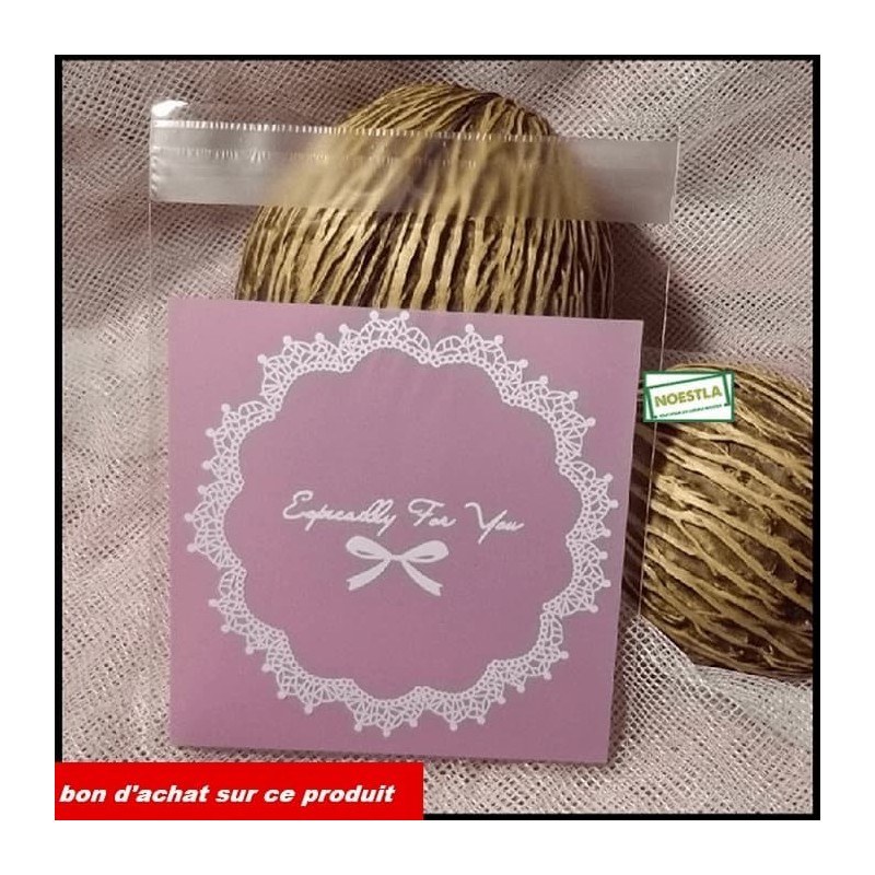 50 Pochettes cadeaux Mauve