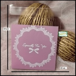 50 Pochettes cadeaux Mauve