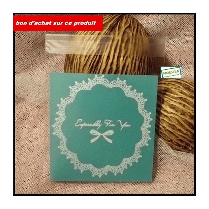 50 Pochettes cadeaux Dentelle Verte