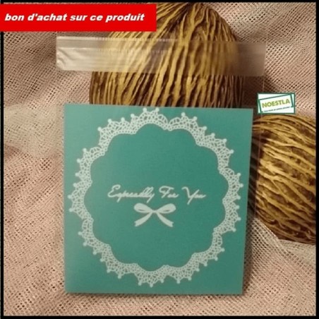 50 Pochettes cadeaux Dentelle Verte