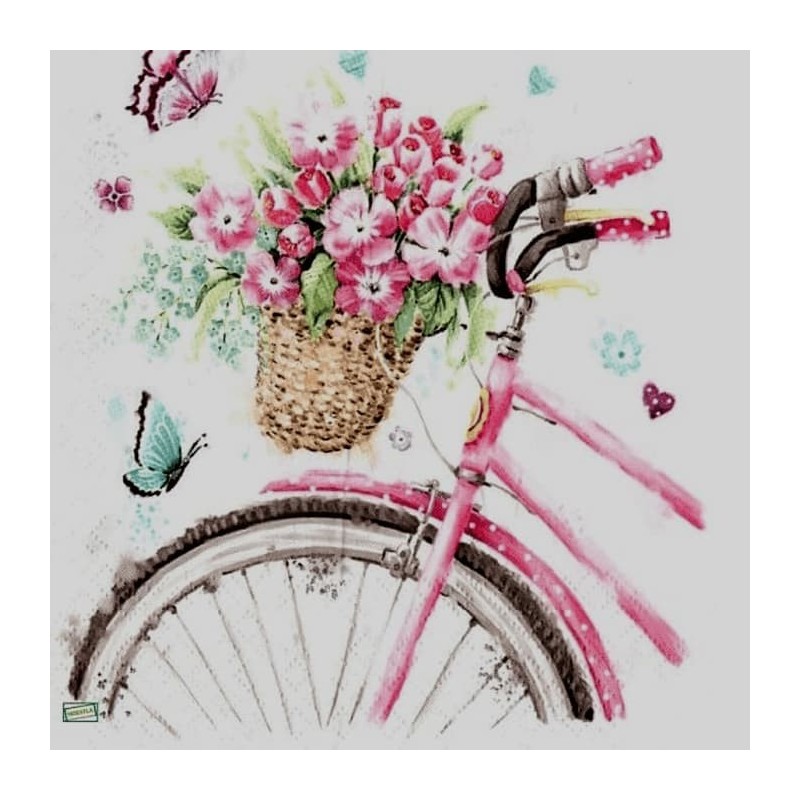 1 serviette papier Le vélo -17