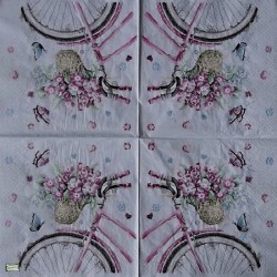 1 serviette papier Le vélo -17
