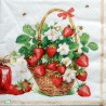 1 serviette Les fraises -48