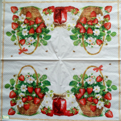 1 serviette Les fraises -48