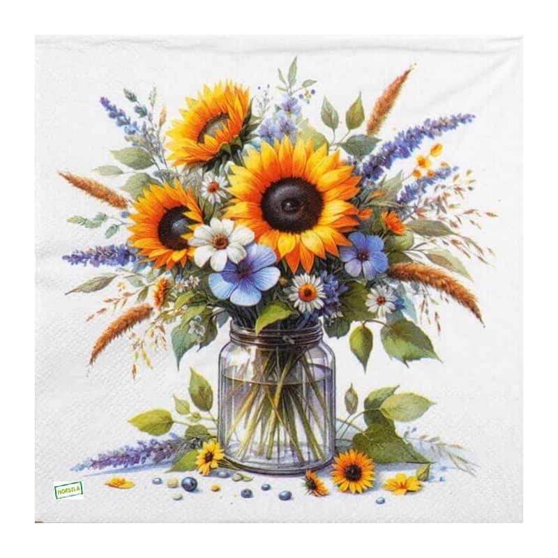 20 serviettes Tournesols -21