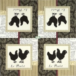 1serviette papier Poulets-14