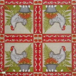 1serviette papier Poulet-45