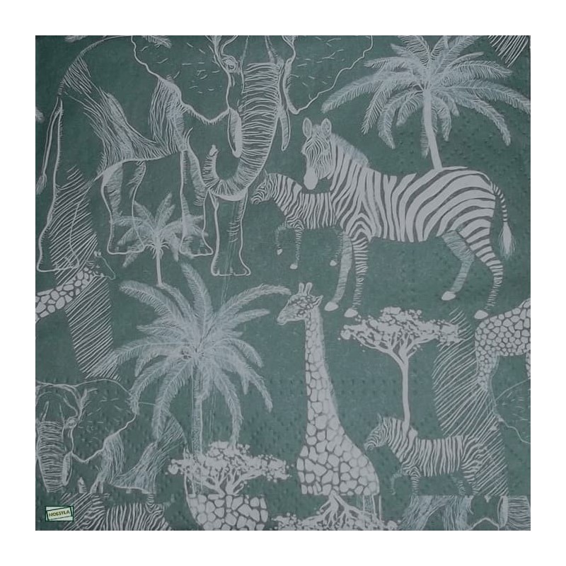 1 serviette Animaux Afrique-37