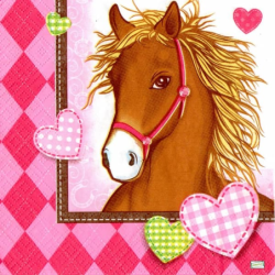 20serviettes papier Chevaux-28