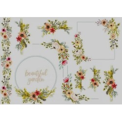 1papier riz Les Roses-R312L
