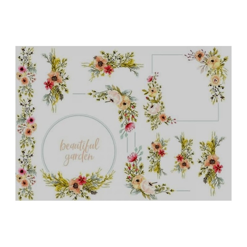 1papier riz Les Roses-R312L