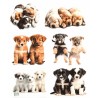 1 papier de riz Chiens -RE3417