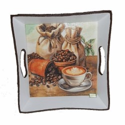 Plateau bois Café serviettage