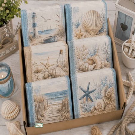 BOX 50 Serviettes MER
