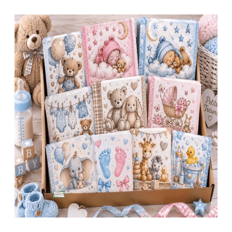 BOX 50 Serviettes Bébés