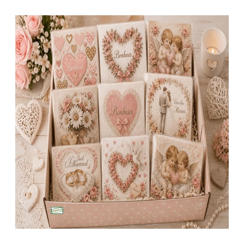 BOX 50 serviettes  Bonheur