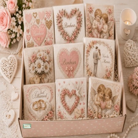 BOX 50 serviettes  Bonheur