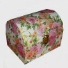 Coffre bois Les Roses serviettage