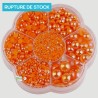 5000 demi perles oranges