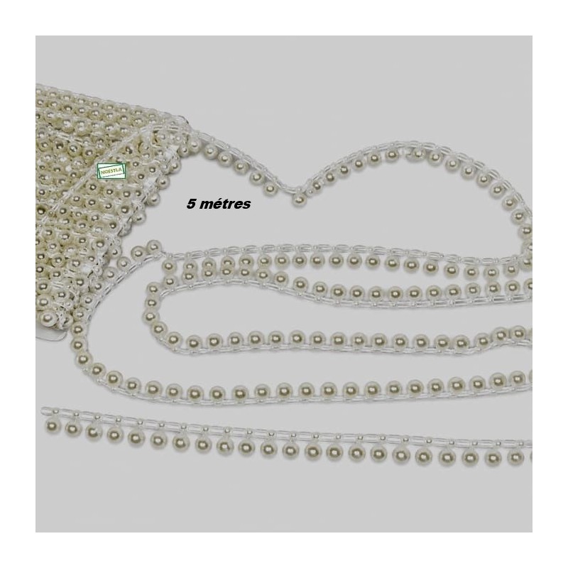 Chaine de perles Ivoires -1