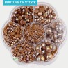 5000 demi perles marron