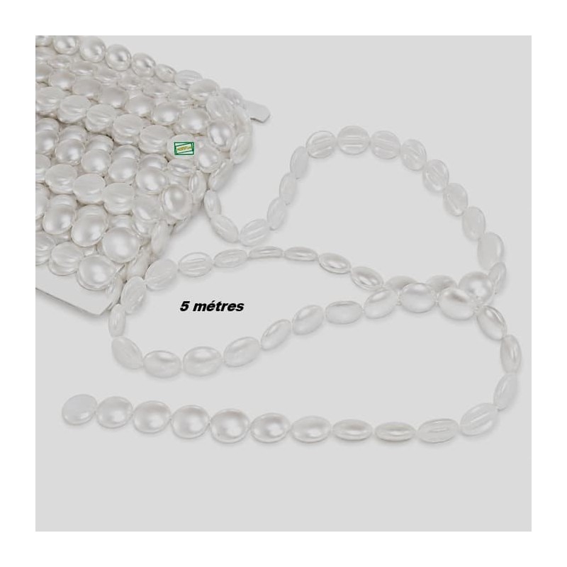 Chaine de perles Blanches -6