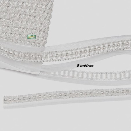Chaine de perles Blanches -7