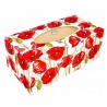 Boite mouchoirs Coquelicots serviettage