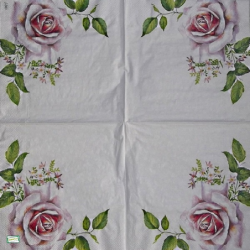 1serviette papier Les Roses-1
