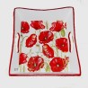Plateau bois Coquelicots serviettage
