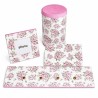 Ensemble Les roses serviettage
