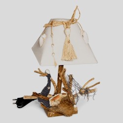 Lampe en bois flotté