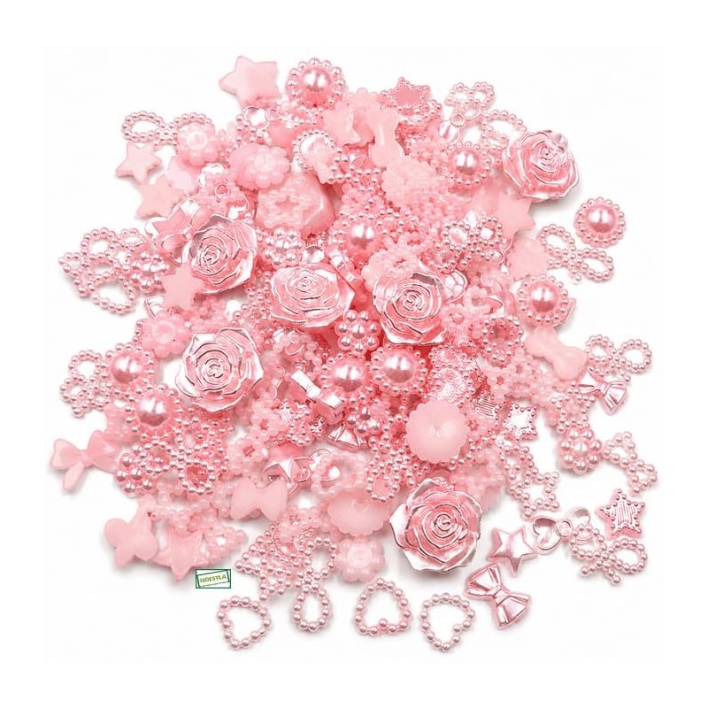 50 embellissements tons rose
