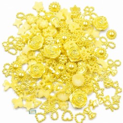 50 embellissements jaunes
