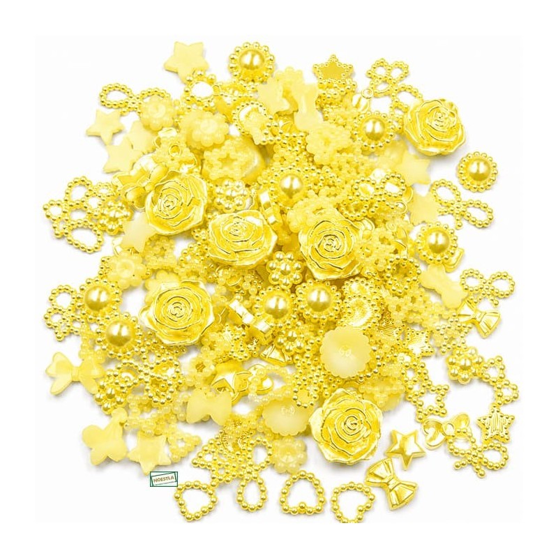 50 embellissements jaunes