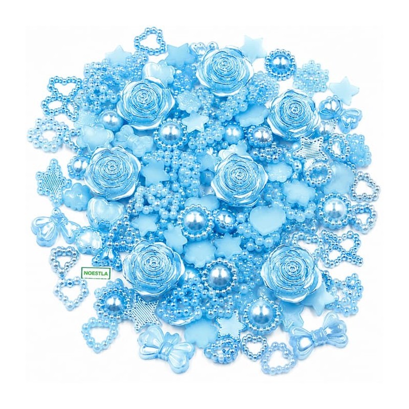 50 embellissements tons bleu