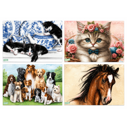 Plaques ardoise Animaux serviettage