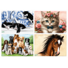 Plaques ardoise Animaux serviettage
