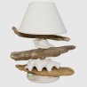 Lampe en bois flotté