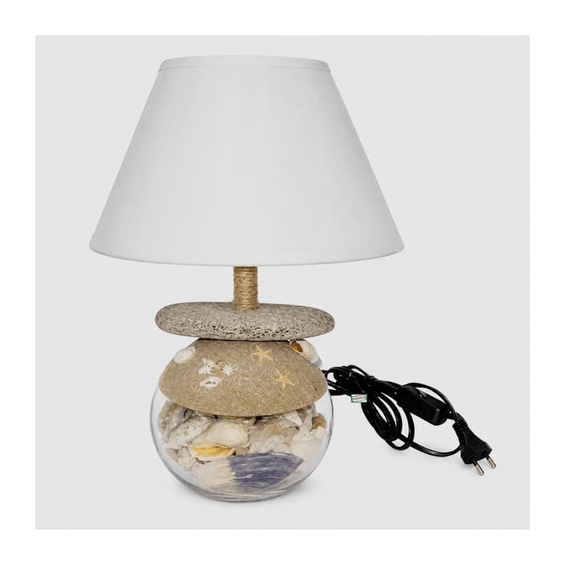 Lampe en bois flotté