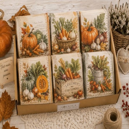 BOX 50 serviettes Légumes Automne